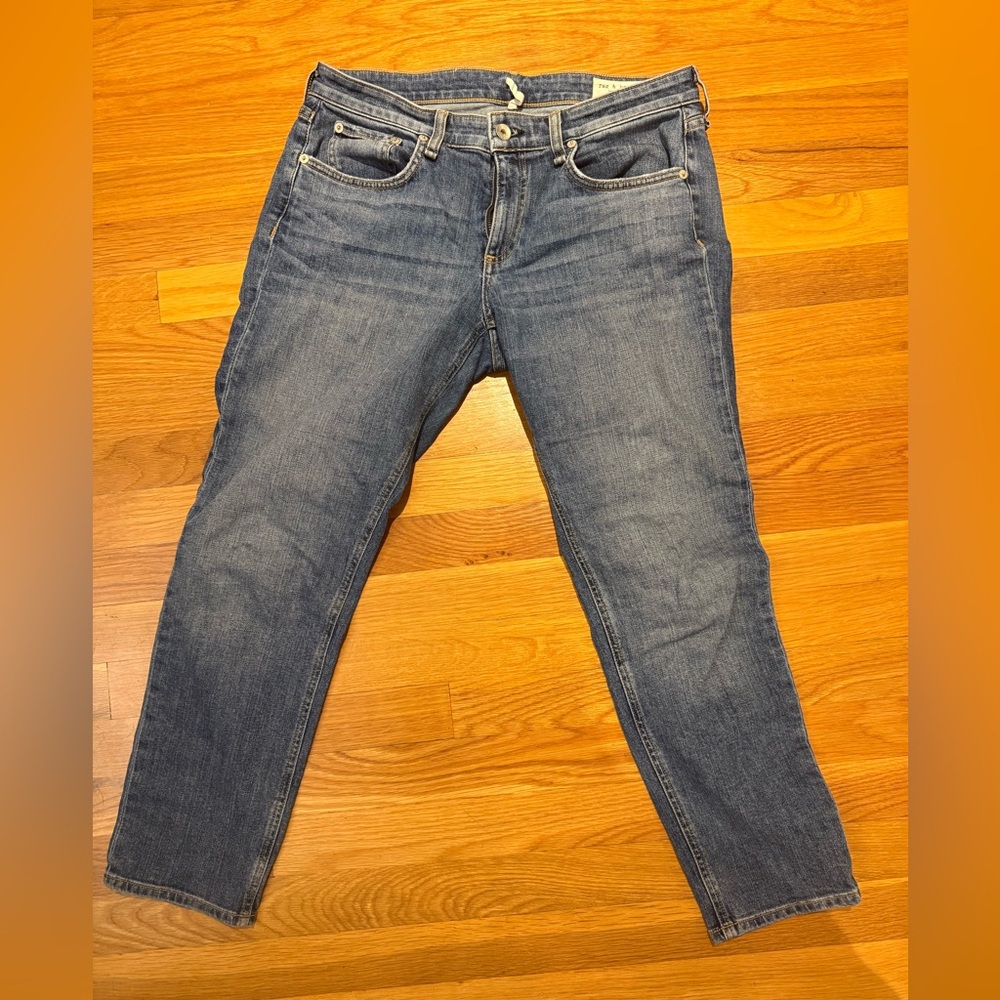 Rag & bone Dre low-rise slim boyfriend jeans, size 27